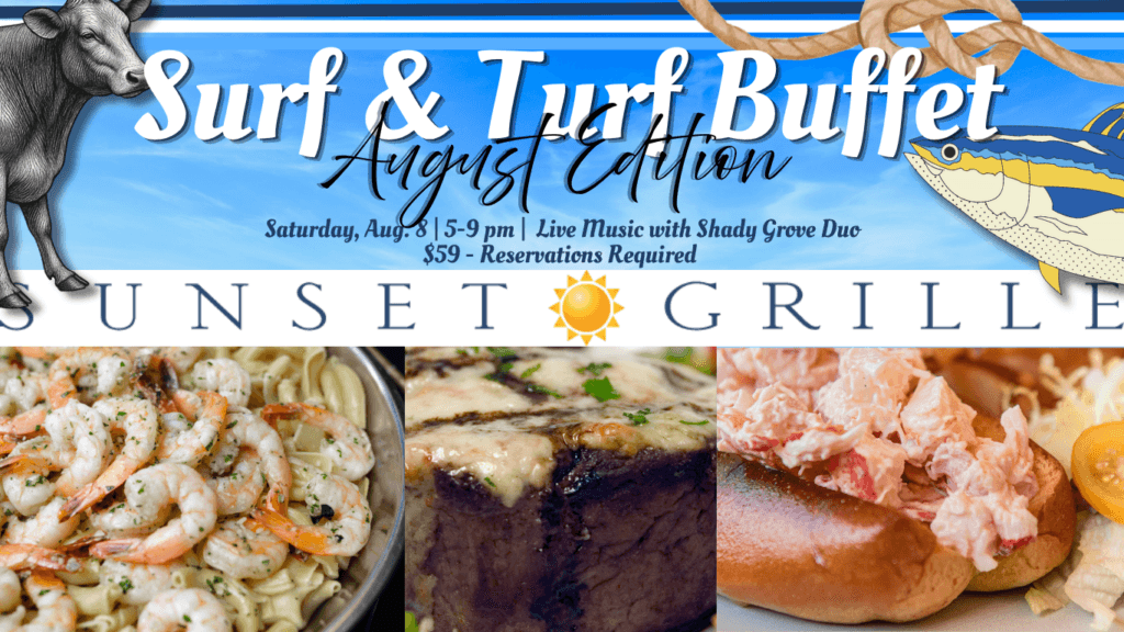 Sunset Surf \'n\' Turf Buffet - Outdoor Feast